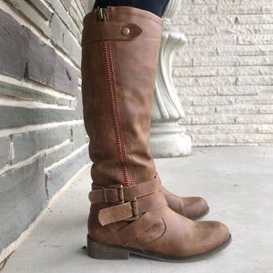 Knee-High Brown Riding Boots